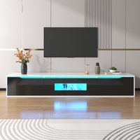 Fernsehschrank Hochglanz Schwarzweiß 180cm TV-Schrank Modern Design LED Beleuchtung, mit 16 Farboptionen und 4 Modi, Push-to-Open-Funktion Aosom.de Fernsehschrank Hochglanz Schwarzweiß 180cm TV-Schrank Modern Design LED Beleuchtung, mit 16 Farboptionen und 4 Modi, Push-to-Open-Funktion Aosom.de von GL Store