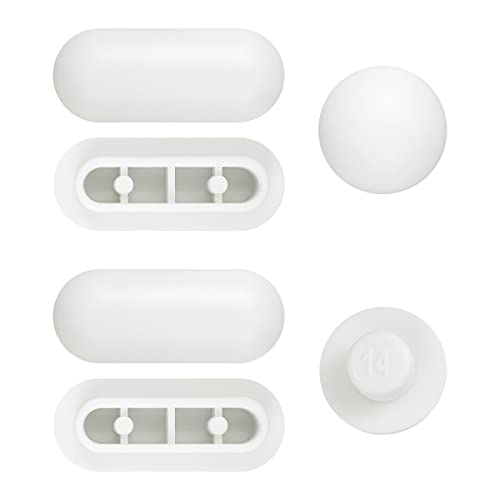 WC Sitz Puffer Set - Toilettensitz Stoßstange, Geräuschdämpfende Stoßstangen, Dichtung Toilettensitz Puffer Set, Universal WC Stoßstange, Ersatz Dämpfungspads WC Sitz Puffer Set - Toilettensitz Stoßstange, Geräuschdämpfende Stoßstangen, Dichtung Toilettensitz Puffer Set, Universal WC Stoßstange, Ersatz Dämpfungspads von GLADFRESIT