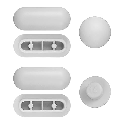 WC WC Sitz Puffer Set Toilettensitz Stoßstange Geräuschdämpfende Stoßstangen Dichtung Toilettensitz Puffer Set Universal WC Stoßstange Ersatz Dämpfungspads von GLADFRESIT