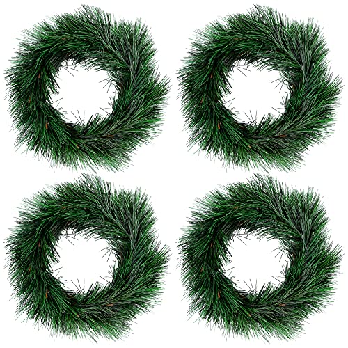 Christmas Wreath, Pack of 4 Christmas Decoration Wreath Door Wreath Handmade Christmas Garland Christmas Garland Decorated Wreath for Christmas Tree Garden Dinner Table Wall Decoration Christmas Wreath, Pack of 4 Christmas Decoration Wreath Door Wreath Handmade Christmas Garland Christmas Garland Decorated Wreath for Christmas Tree Garden Dinner Table Wall Decoration von GLAITC