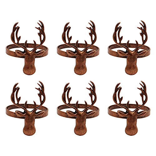 Serviettenringe,6Pcs Weihnachten Serviettenringe, Servietten Schnalle Halter Rentier Serviettenring Halter Metall Serviettenschnallenhalter Weihnachten Serviettenhalter Schnallen für Tischdekoration Serviettenringe,6Pcs Weihnachten Serviettenringe, Servietten Schnalle Halter Rentier Serviettenring Halter Metall Serviettenschnallenhalter Weihnachten Serviettenhalter Schnallen für Tischdekoration von GLAITC