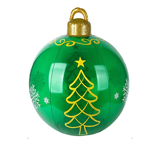 Weihnachten Aufblasbar Ball Aufblasbare PVC Weihnachtskugeln Weihnachtsdekorationen Weihnachten Aufblasbar Ball Weihnachtskugel aus PVC Christbaumkugel Weihnachtskugel für Weihnachten Hofdekorationen von GLAITC