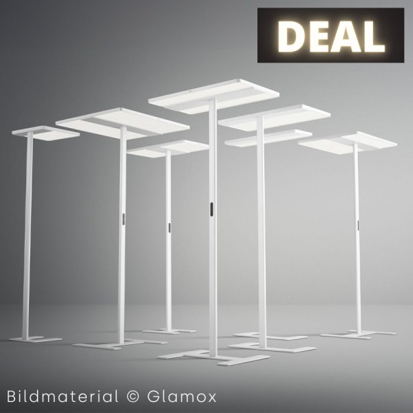 AKTION: GLAMOX ADAPT-F LED Stehleuchte weiß | Sensor mit Tageslichtregelung AKTION: GLAMOX ADAPT-F LED Stehleuchte weiß | Sensor mit Tageslichtregelung von GLAMOX