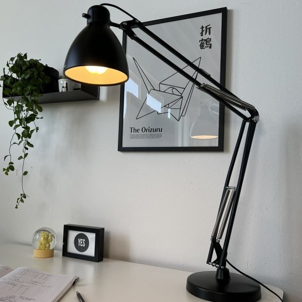 GLAMOX Luxo L1 Tischleuchte schwarz Halogen E27 von GLAMOX