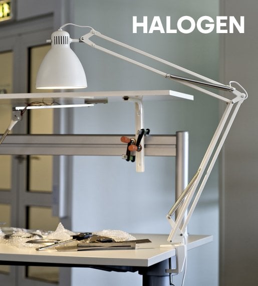 GLAMOX Luxo L1 Tischleuchte weiß Halogen E27 von GLAMOX