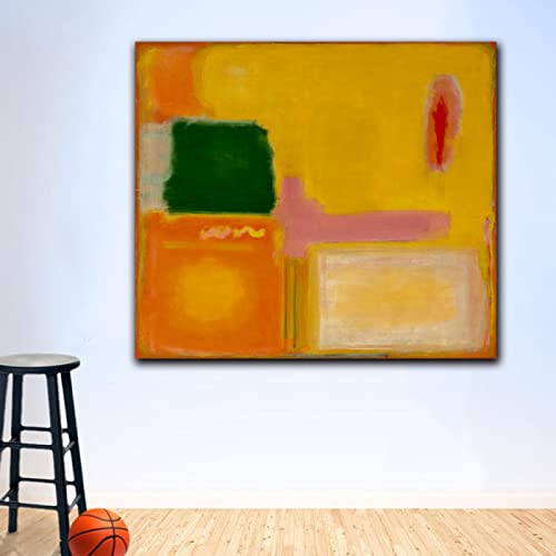 BerüHmte Mark Rothko Wandbilder Kunstdruck Leinwand Bild FüR Wohnzimmer Wohnkultur Moderne Malerei 20x30cm (8x12") Rahmenlos von GLASA