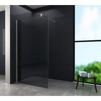 Glasdeals - 10 mm Duschwand aquos-smoke 120 x 200 cm - Rauchglas von GLASDEALS