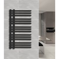 Glasdeals - Badheizkörper canvas in 120 x 60 cm (Mittelanschluss, grau) - Grau von GLASDEALS