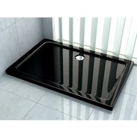 Duschtasse 100 x 90 cm (schwarz) - Schwarz von GLASDEALS