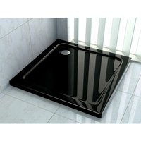 Duschtasse 90 x 90 cm (schwarz) - Schwarz von GLASDEALS