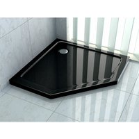 Glasdeals - Duschtasse für pentagono 100 x 100 cm (schwarz) - Schwarz von GLASDEALS
