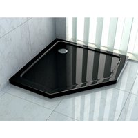 Glasdeals - Duschtasse für pentagono 90 x 90 cm (schwarz) - Schwarz von GLASDEALS