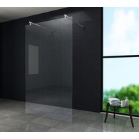 Freistehende Duschwand AQUOS-DUBLO 120 x 200 cm - Klarglas von GLASDEALS