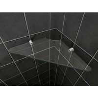 Glasdeals - Glas-Wandregal für Duschkabinen / Duschtrennwände - Klarglas von GLASDEALS