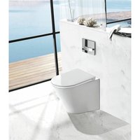 Glasdeals - Spülrandloses Stand-WC inkl. Soft-Close Sitz BTW-6014 - weiß von GLASDEALS