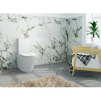 Stand-WC inkl. Spülkasten und Soft-Close Sitz BTWS-6012 von GLASDEALS