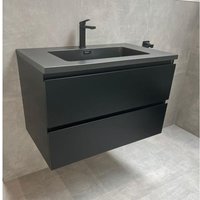 Unterschrank ALGO-100 (matt-schwarz) - matt-schwarz von GLASDEALS