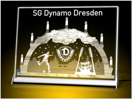 GLASFOTO.COM, Dynamo Schwibbogen – LED beleuchtet 18 x 24 Querformat von GLASFOTO.COM 3 DIMENSIONEN IM GLAS