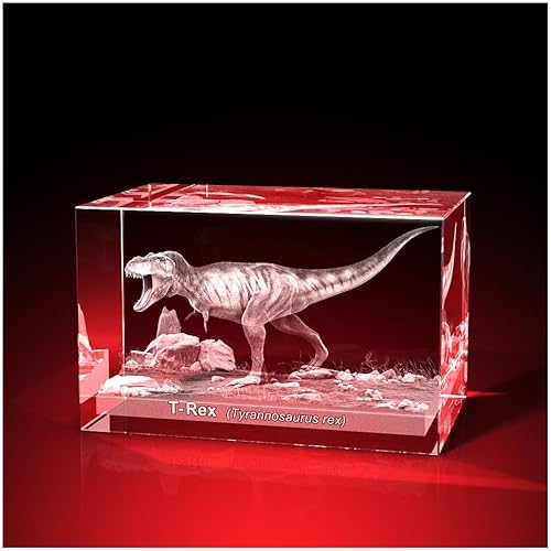 GLASFOTO.COM, TRex - Quader 80 x 50 x 50 mm, Kristallglas 3D Innengravur in Premiumqualität GLASFOTO.COM, TRex - Quader 80 x 50 x 50 mm, Kristallglas 3D Innengravur in Premiumqualität von GLASFOTO.COM 3 DIMENSIONEN IM GLAS
