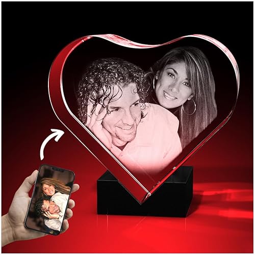 GLASFOTO.COM personalisiertes Foto Geschenk in Herzform mit Ihrem eigenen Bild mit Halterung – Glasfoto als anpassbares Geschenk 70 x 70 x 37 mm GLASFOTO.COM personalisiertes Foto Geschenk in Herzform mit Ihrem eigenen Bild mit Halterung – Glasfoto als anpassbares Geschenk 70 x 70 x 37 mm von GLASFOTO.COM 3 DIMENSIONEN IM GLAS