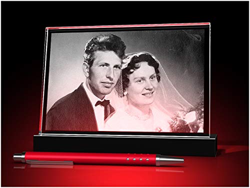 GLASFOTO.COM personalisiertes Glasfoto mit Ihrem eigenen Bild – Kristallglas mit Innengravur im Querformat, geneigt, als anpassbares Geschenk für jeden Anlass 150 x 100 x 10 mm GLASFOTO.COM personalisiertes Glasfoto mit Ihrem eigenen Bild – Kristallglas mit Innengravur im Querformat, geneigt, als anpassbares Geschenk für jeden Anlass 150 x 100 x 10 mm von GLASFOTO.COM 3 DIMENSIONEN IM GLAS