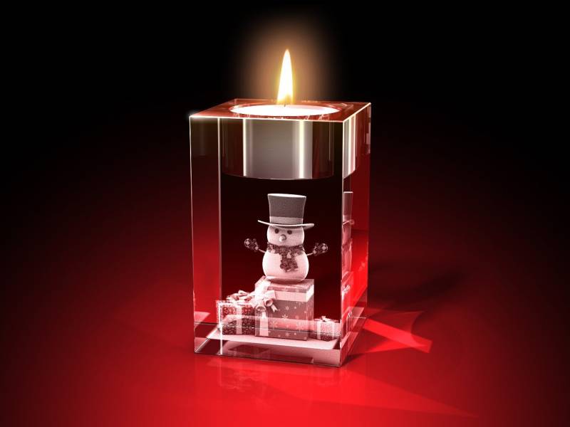 GLASFOTO.COM Teelichthalter Geschenke als 3D-Innengravur - Premiumqualität - Made in Germany (1 Stück) von GLASFOTO.COM