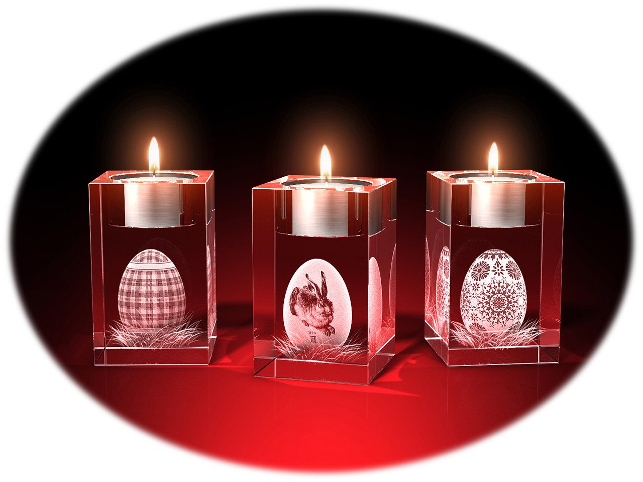 GLASFOTO.COM Teelichthalter Oster-Teelichthalter, Ostern, Kristallglas, 3er-Set GLASFOTO.COM Teelichthalter Oster-Teelichthalter, Ostern, Kristallglas, 3er-Set von GLASFOTO.COM