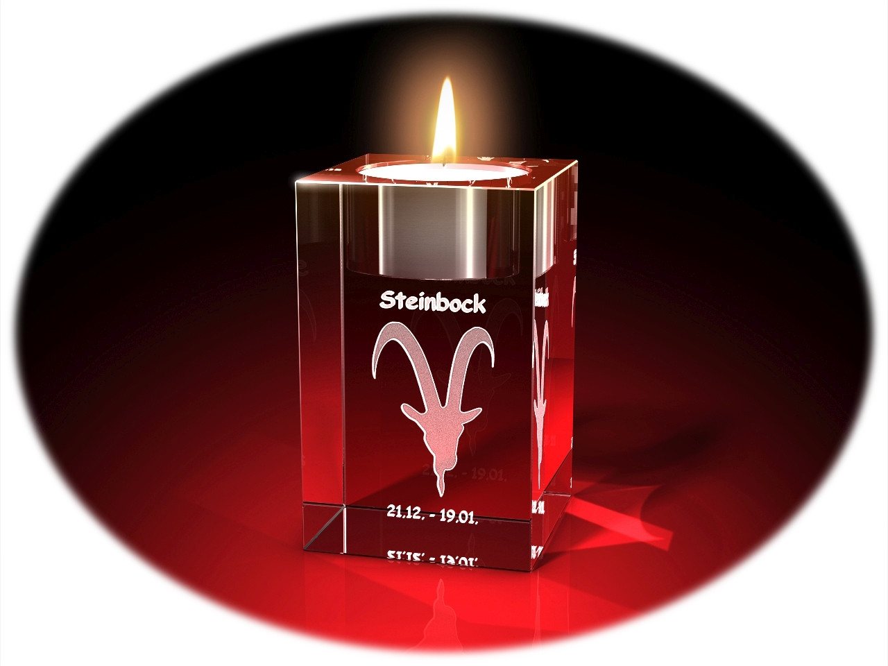 GLASFOTO.COM Teelichthalter Sternzeichen, Geburstag, Geburtstagsgeschenk, 2D-Motive, Kristallglas GLASFOTO.COM Teelichthalter Sternzeichen, Geburstag, Geburtstagsgeschenk, 2D-Motive, Kristallglas von GLASFOTO.COM