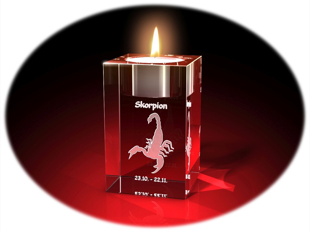 GLASFOTO.COM Teelichthalter Sternzeichen, Geburstag, Geburtstagsgeschenk, 2D-Motive, Kristallglas GLASFOTO.COM Teelichthalter Sternzeichen, Geburstag, Geburtstagsgeschenk, 2D-Motive, Kristallglas von GLASFOTO.COM