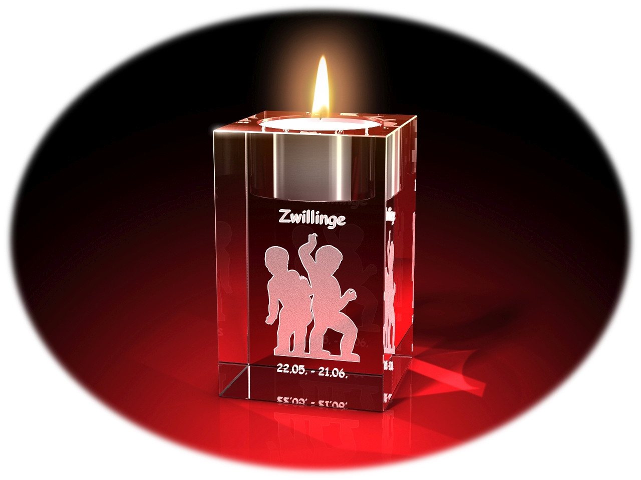 GLASFOTO.COM Teelichthalter Sternzeichen, Geburstag, Geburtstagsgeschenk, 2D-Motive, Kristallglas GLASFOTO.COM Teelichthalter Sternzeichen, Geburstag, Geburtstagsgeschenk, 2D-Motive, Kristallglas von GLASFOTO.COM