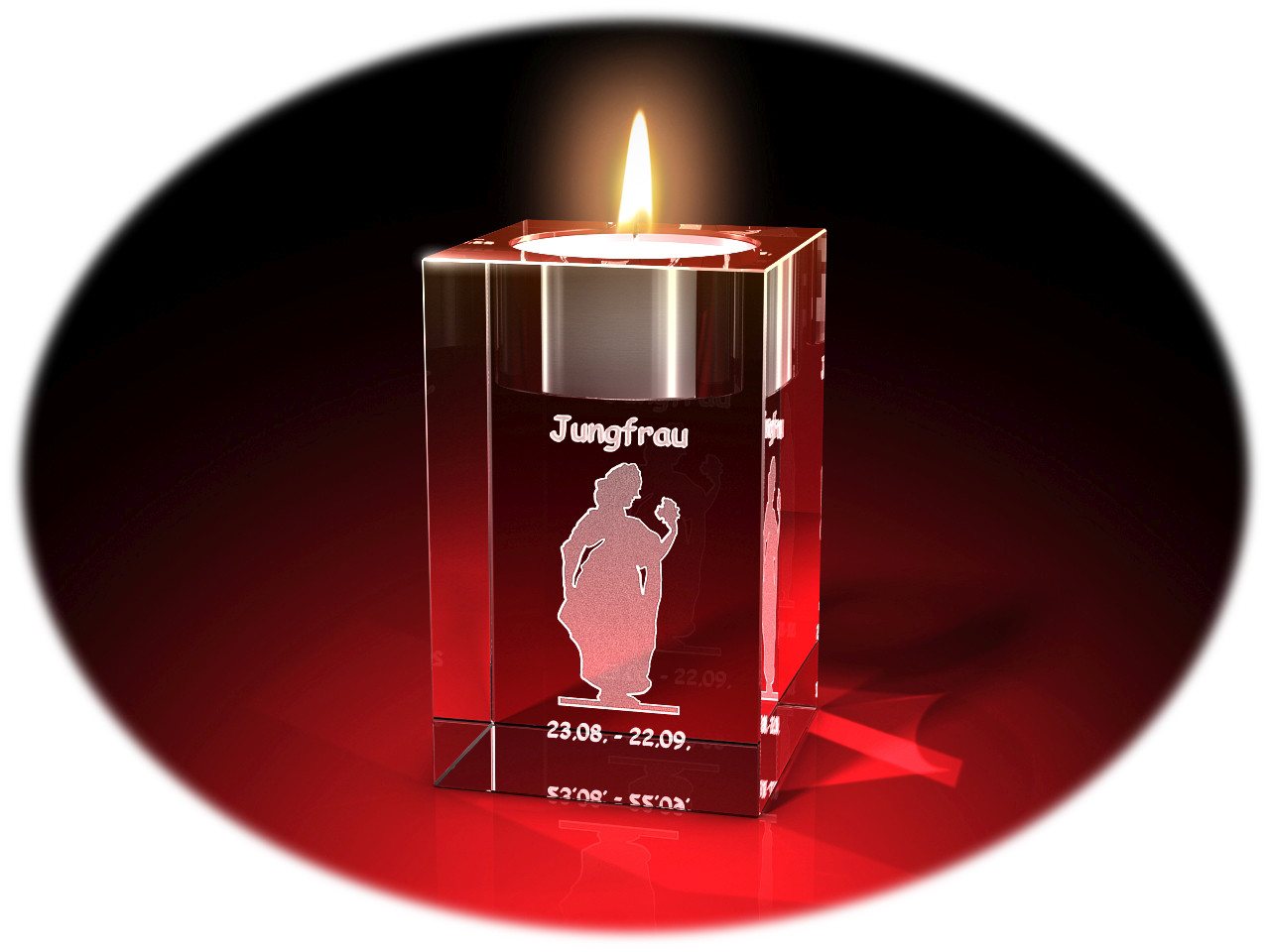 GLASFOTO.COM Teelichthalter Sternzeichen, Geburstag, Geburtstagsgeschenk, 2D-Motive, Kristallglas GLASFOTO.COM Teelichthalter Sternzeichen, Geburstag, Geburtstagsgeschenk, 2D-Motive, Kristallglas von GLASFOTO.COM