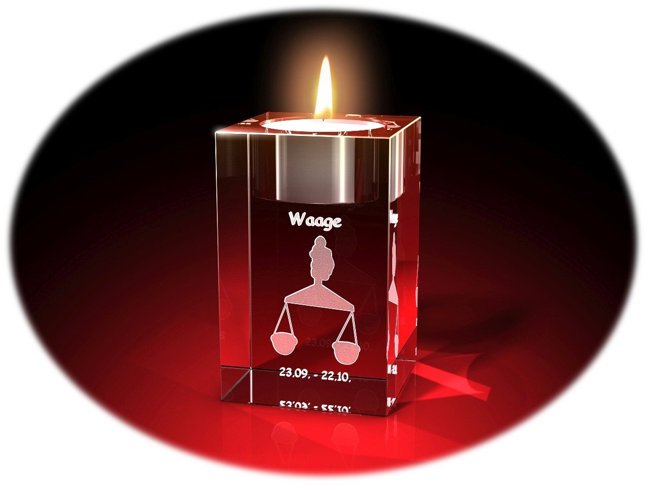GLASFOTO.COM Teelichthalter Sternzeichen, Geburstag, Geburtstagsgeschenk, 2D-Motive, Kristallglas GLASFOTO.COM Teelichthalter Sternzeichen, Geburstag, Geburtstagsgeschenk, 2D-Motive, Kristallglas von GLASFOTO.COM