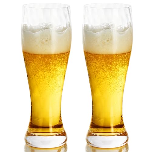 GLASKEY Weizenbierglas Biergläser 2er-Set, 460 ml,Kristalle Biergläser mit Gewinde der Schraube,Pilsner-Gläser, IPA-Bargläser, Klassische Bierbecher, Tolle Geschenkidee GLASKEY Weizenbierglas Biergläser 2er-Set, 460 ml,Kristalle Biergläser mit Gewinde der Schraube,Pilsner-Gläser, IPA-Bargläser, Klassische Bierbecher, Tolle Geschenkidee von GLASKEY