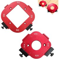 2 Stück Router Jig Radius Schablone, Frässchablonen für Oberfräse, für Holzbearbeitung R10 R15 R20 R25 R30 R35 R40 R50 Radius Routing Vorlagen 2 Stück Router Jig Radius Schablone, Frässchablonen für Oberfräse, für Holzbearbeitung R10 R15 R20 R25 R30 R35 R40 R50 Radius Routing Vorlagen von GLASSBANG
