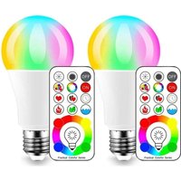 2 ampoules LED colorées rbd A19 en aluminium revêtu de plastique à changement de couleur ampoules d'atmosphère télécommandées ampoules intelligentes 2 ampoules LED colorées rbd A19 en aluminium revêtu de plastique à changement de couleur ampoules d'atmosphère télécommandées ampoules intelligentes von GLASSBANG