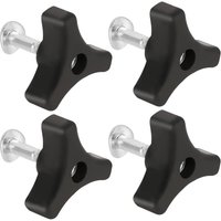 4er Set Rasenmäher Griffschrauben Set, Dreieckgriff Knaufmutter Schraube Kunststoffschrauben und Muttern für Rasenmäher Schiebegriffe Gartenwerkzeug 4er Set Rasenmäher Griffschrauben Set, Dreieckgriff Knaufmutter Schraube Kunststoffschrauben und Muttern für Rasenmäher Schiebegriffe Gartenwerkzeug von GLASSBANG