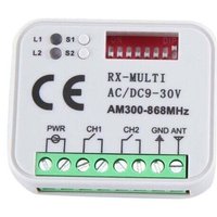 Universal RX Multi Frequenz 300-868MHz Empfänger 2CH 12V 24V Relais Modul Garage Tür Fernbedienung 433,92 MHz 868MHz Universal RX Multi Frequenz 300-868MHz Empfänger 2CH 12V 24V Relais Modul Garage Tür Fernbedienung 433,92 MHz 868MHz von GLASSBANG
