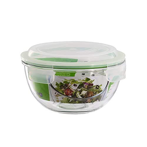 GLASSLOCK Frischhaltedose aus Glas - Salatschüssel Typ (MBCB-100, 1L) von GLASSLOCK