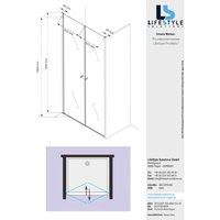 Glaszentrum Hagen - 120x195cm Nischentür Pendeltür - 6mm - esg Glas - Hebe & Senkmechanismus Glaszentrum Hagen - 120x195cm Nischentür Pendeltür - 6mm - esg Glas - Hebe & Senkmechanismus von GLASZENTRUM HAGEN