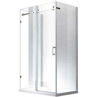 120x80x195cm - Hebe Duschkabine - Dusche Duschabtrennung - 8mm - esg Glas - Transparent - Glaszentrum Hagen von GLASZENTRUM HAGEN