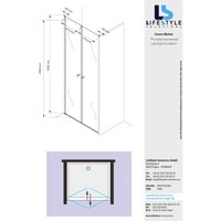 Glaszentrum Hagen - 90x195cm Nischentür Pendeltür - 6mm - ESG Glas - Hebe & Senkmechanismus von GLASZENTRUM HAGEN