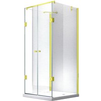 Glaszentrum Hagen - 90x80x90x195cm - Ares U-Duschkabine Dusche Duschabtrennung - 8mm - esg Glas von GLASZENTRUM HAGEN