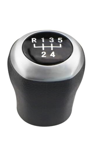 GLBLPEXELR Für Hyundai Für Elantra GT Für Accent Solaris Avante MD Für I30 MT 56-Gang-Hebelgriff Zubehör Auto-Schaltknauf Schaltknäufe(5 speed matte sliver) von GLBLPEXELR