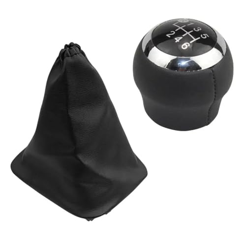 GLBLPEXELR Für Toyota Für Corolla Für Verso 2007 2008 2009 2010 2011 2013 5/6 Geschwindigkeit Auto Schaltknauf Hebel Shifter Leder Boot Abdeckung Schaltknäufe(B0358 and K0453) von GLBLPEXELR