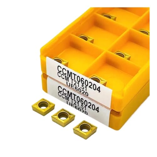 GLBPVPMTMB 10 STÜCKE CCMT060204 VP15TF UE6020 US735 Interne Fräser CCMT 060204 Hartmetall CNC Einsatz Drehmaschine Fräser Drehen Einsatz Fräseinsätze(CCMT060204 UE6020) von GLBPVPMTMB
