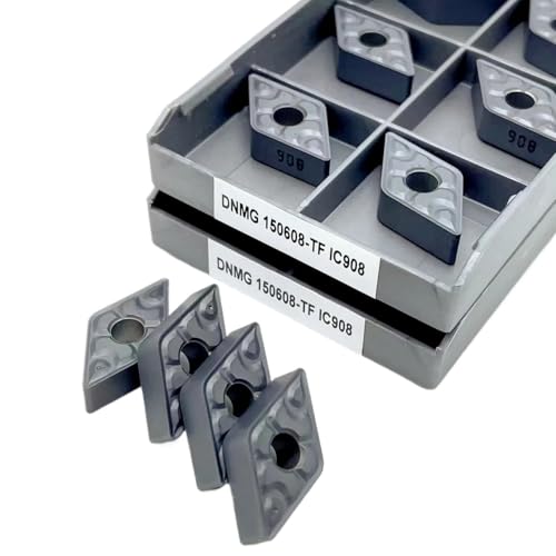 GLBPVPMTMB 10 STÜCKE DNMG150604 DNMG150608 TF IC907 IC908 Hartmetalleinsätze CNC-Drehmaschine Drehen Cutter Werkzeug Drehen Einsatz Fräseinsätze(DNMG150608 TF IC908) von GLBPVPMTMB