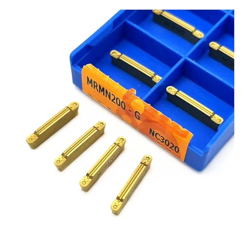 GLBPVPMTMB 10 STÜCKE MRMN200 PC9030 NC3030 NC3020 CNC-Drehmaschine Drehwerkzeug Hartmetall-Einstechklinge Maschinenwerkzeugverarbeitung Stoßwerkzeug MRMN200 PC9030 Fräseinsätze(MRMN200G NC3020) von GLBPVPMTMB