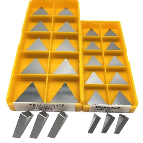 GLBPVPMTMB 10PCS Fräsen Einsatz TPMN160308 VP15TF TPMN220408 UTi20T Hartmetall Werkzeug Fräsen Drehen Werkzeug TPMN Edelstahl Verarbeitung Fräseinsätze(TPMN220408 UTi20T) von GLBPVPMTMB