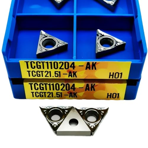 GLBPVPMTMB 10PCS TCGT110204 TCGT110208 AK H01 Aluminium Einsätze Interne Drehen Werkzeug Drehmaschine Drehen Einsatz Werkzeug ToolTCGT1102 Fräseinsätze(TCGT110204-AK H01) von GLBPVPMTMB