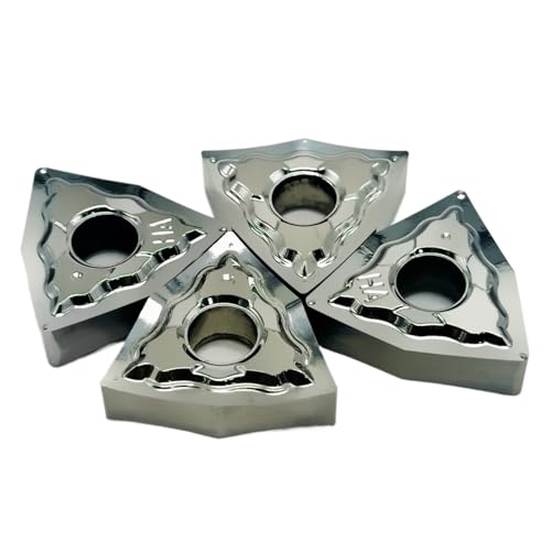 GLBPVPMTMB 10PCS WNMG080404 WNMG080408 HA H01 Premium Hartmetall Einsätze WNMG 080404/080408 Externe Drehen CNC Drehmaschine Werkzeug for Aluminium Fräseinsätze(WNMG080404 HA H01) von GLBPVPMTMB